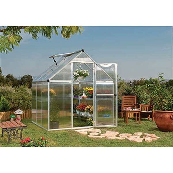 Palram - Canopia HG5006-1B  Mythos Greenhouse - 6 x 6 ft. - Silver